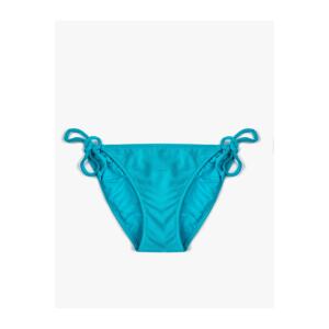 Koton Brazilian Bikini Bottoms Basic Textured Tie Down the Sides.