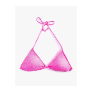 Koton Triangle Bikini Top Textured Halter