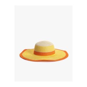 Koton Straw Hats Fedora Color Block