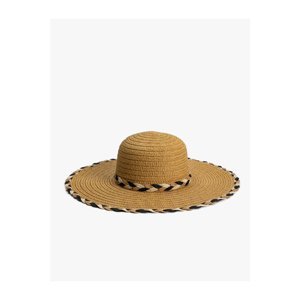 Koton Straw Hat Fedora Braid Detailed