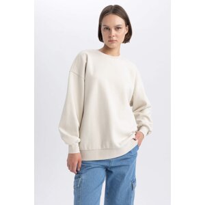 DEFACTO Oversize Fit Long Sleeve Sweatshirt