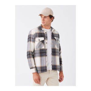 LC Waikiki Men's Regular Fit Long Sleeve Plaid Shirt Jacket