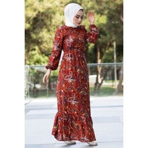InStyle Paisley Pattern Woven Dress - Tile