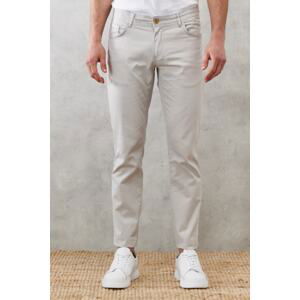 AC&Co / Altınyıldız Classics Men's Stones Slim Fit Slim Fit 5 Pockets Flexible Chino Trousers.