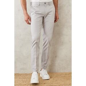 ALTINYILDIZ CLASSICS Men's Gray Slim Fit Slim Fit Dobby Side Pocket Casual Flexible Trousers
