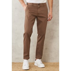 ALTINYILDIZ CLASSICS Men's Mink Comfort Fit 360 Degree All-Way Side Pocket Trousers