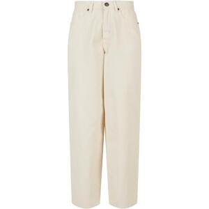 Ladies' corduroy 90 ́S high-waisted trousers, white sand