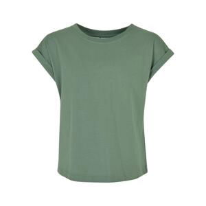 Girls' Organic Sage T-Shirt with Extended Shoulder