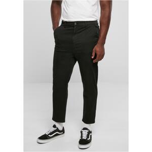 Black Cropped Chino Pants