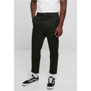 Black Cropped Chino Pants