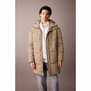 DEFACTO Regular Fit Hooded Faux Fur Lined Coat