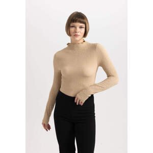 DEFACTO Slim Fit Half Turtleneck Long Sleeve T-Shirt