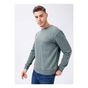 Lee Cooper Men's O Neck Emerald Green Sweatshirt 231 Lcm 241029 Neil Emerald