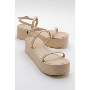 LuviShoes Beige Women's Sandals