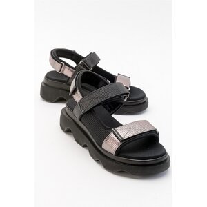 LuviShoes Arey Women's Black Sandals