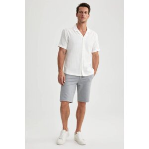 DEFACTO Modern Fit Resort Neck Short Sleeve Shirt