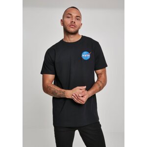 Men's T-shirt with NASA logo - black