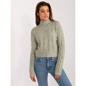Women's pistachio sweater MAYFLIES with long sleeves