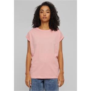 Women's Extended Shoulder Tee T-Shirt - Pink