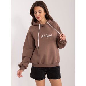 Brown insulated hoodie