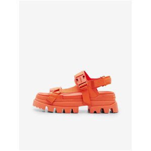 Women's Orange Platform Sandals Desigual Road - Women