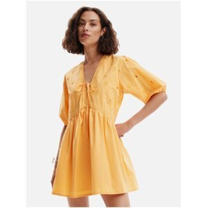 Women's orange mini dress Desigual Lombard - Women