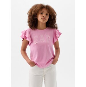GAP Kids T-shirt with ruffles - Girls