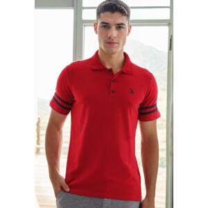 T8585 DEWBERRY MEN'S T-SHIRT-LIGHT BURGUNDY