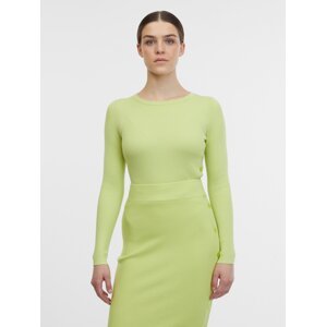 Orsay Light Green Ladies Ribbed Sweater - Women