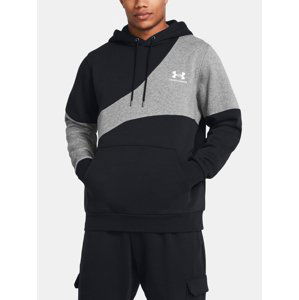 Under Armour Sweatshirt UA Essential Flc Blocked HD-BLK - Men's