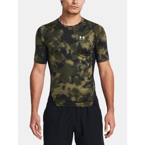 Under Armour T-Shirt UA HG Armour Printed SS-GRN - Men's