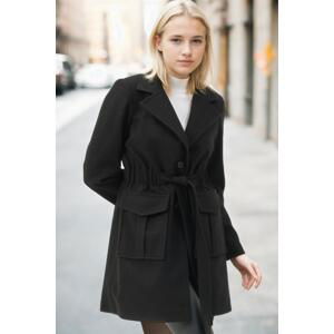 Z6778 DEWBERRY WOMEN'S COAT-BLACK-2