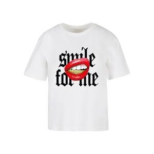 Women's T-shirt Smile For Me - white