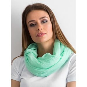 Mint scarf with rhinestones