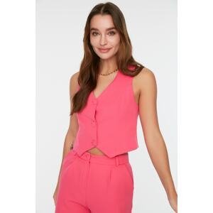 Trendyol Pink Woven Buttoned Vest