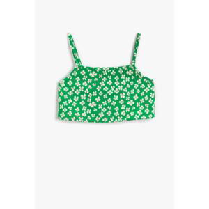 Koton Girls' Green Patterned Singlet