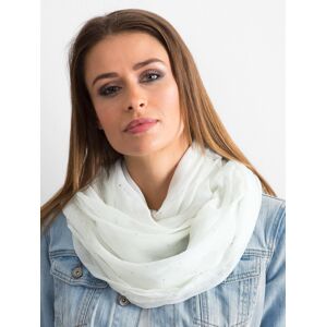 White scarf with rhinestones