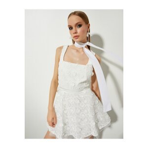 Koton Bridal Lace Mini Dress
