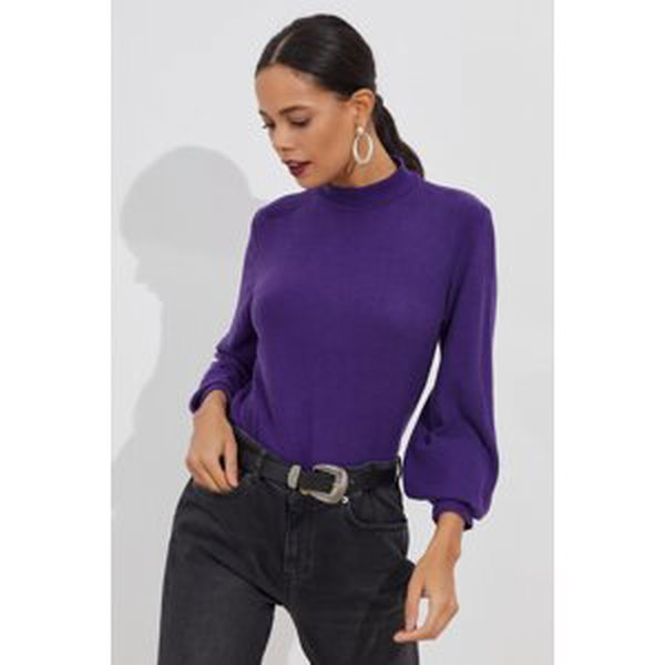 Cool & Sexy Women's Purple Soft Blouse