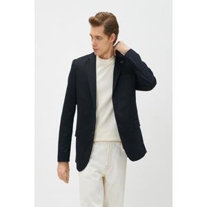 Koton Basic Blazer Jacket with Brooch Detailed Buttons, Pockets and Slim Fit.