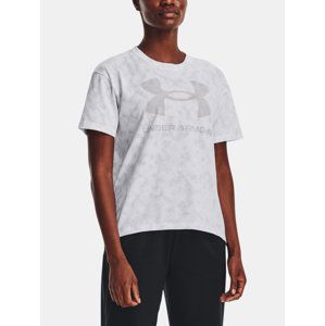 Under Armour T-Shirt UA LOGO AOP HEAVYWEIGHT SS-WHT - Women