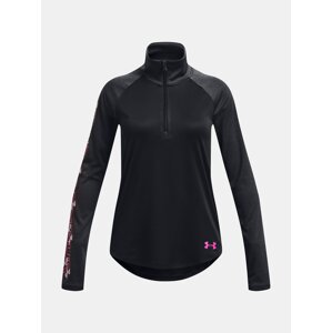 Under Armour T-Shirt UA Tech Graphic 1/2 Zip -BLK - Girls