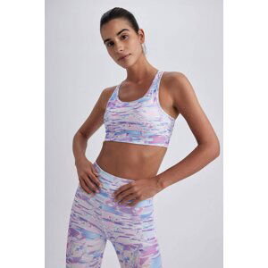 Defacto Fit Crew Neck Patterned Sports Bra