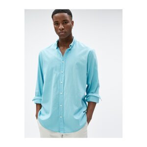 Koton Basic Shirt Classic Collar Buttoned Cotton