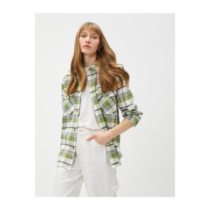 Koton Lumberjack Shirt with Pockets and Snap Snaps