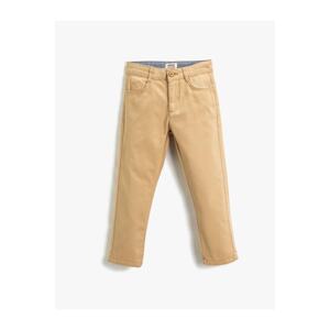 Koton 3skb40006tw Boy Canvas Trousers Camel Hair