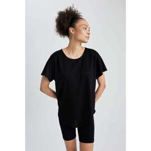 DEFACTO Long Fit Crew Neck Short Sleeve T-Shirt