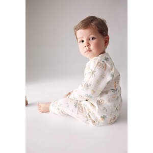 DEFACTO Baby Boy Safari Long Sleeve Underwear Muslin 2-Pack Set