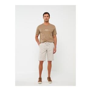 LC Waikiki Standard Fit Linen Men's Bermuda Shorts.