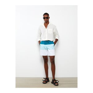 LC Waikiki Men's Knee-Length Color Block Marine Shorts